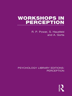 cover image of Workshops in Perception
